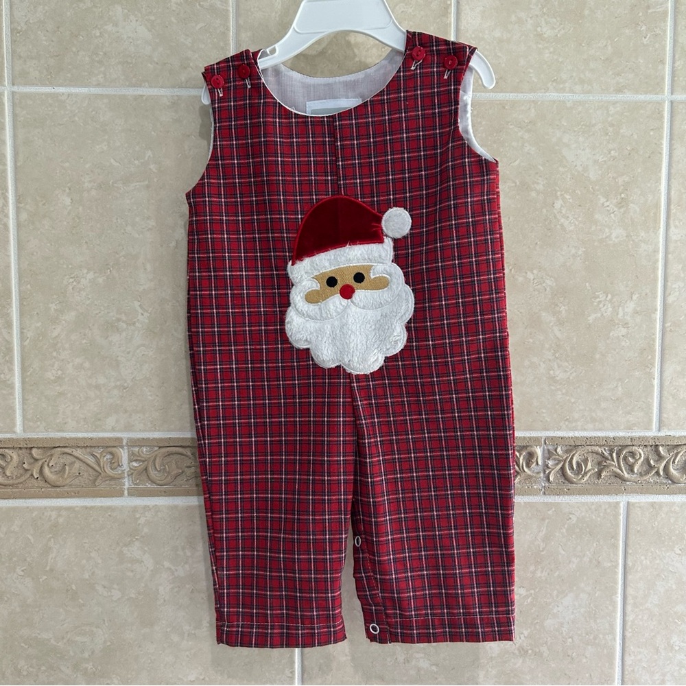 Lil Cactus Plaid Santa Longall